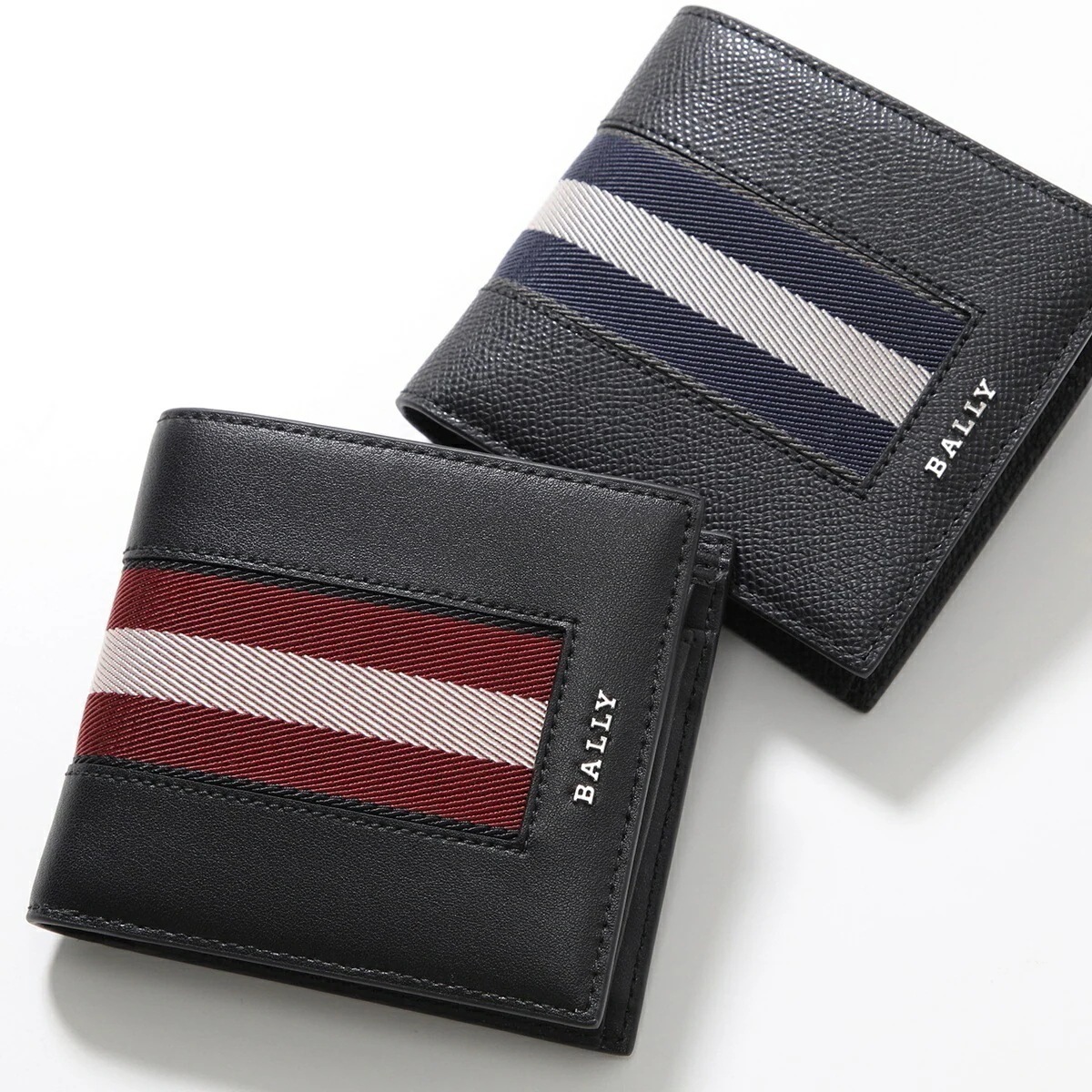 BALLY バリー 二つ折財布 BRIBEL.DSH ブリベル 6309719 6309720 メンズ カーフ レザー バイフォールド コインウォレット ミニ財布 小銭入れ付き カラー2色