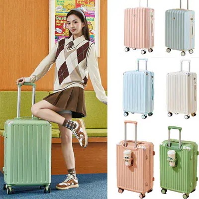旅行 新品人気商品再入荷 旅行バック 修学 機内持ち込み 小さい清新 キャリーケース 360回転キャスタ 多色 韓国 キャリーバッグ スーツケース 可愛い USBポート付 静音 超軽量