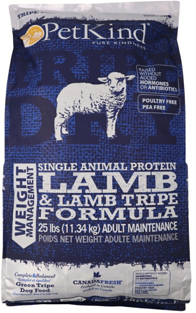 PatKind TripeDry ウェイトマネージメントSAPラム【小粒】　11.34kg（ペットカインド）正規品 おやつのプレゼント付き【ドッグフード】ドライフード 犬用