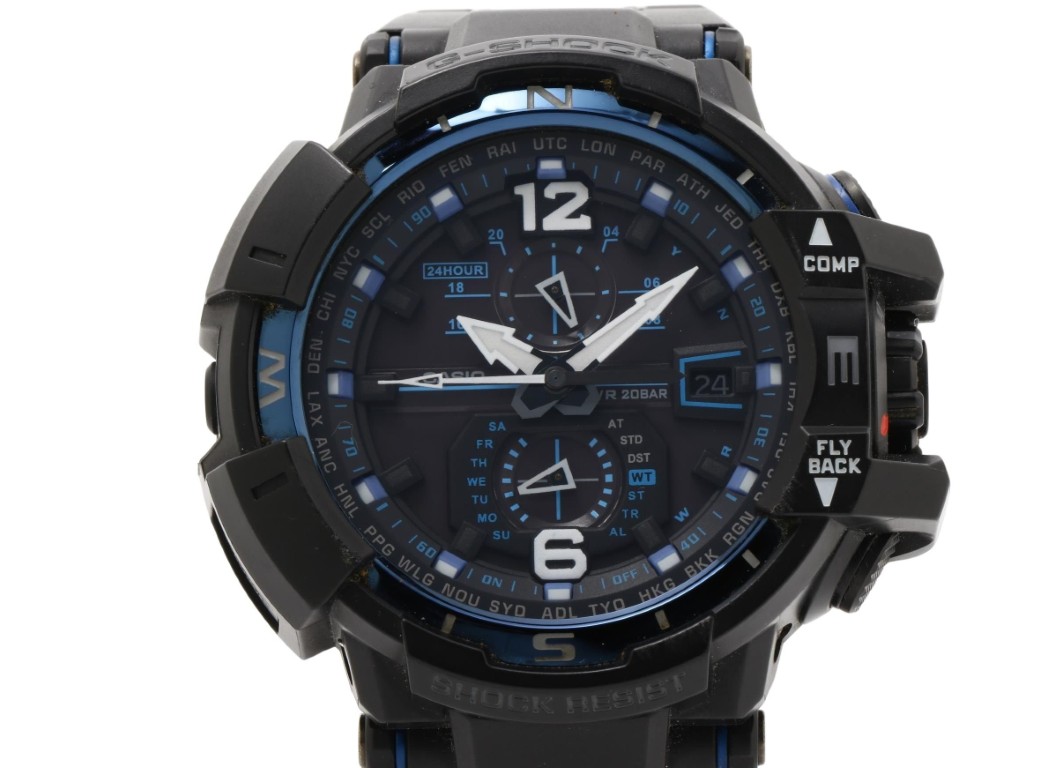 時計 G-SHOCK MASTER OF G - AIR GRAVITYMASTER 樹脂 GW-A1100FC-1AJF アナログ ブラック メンズ時計 メンズウォッチ【本物保証】