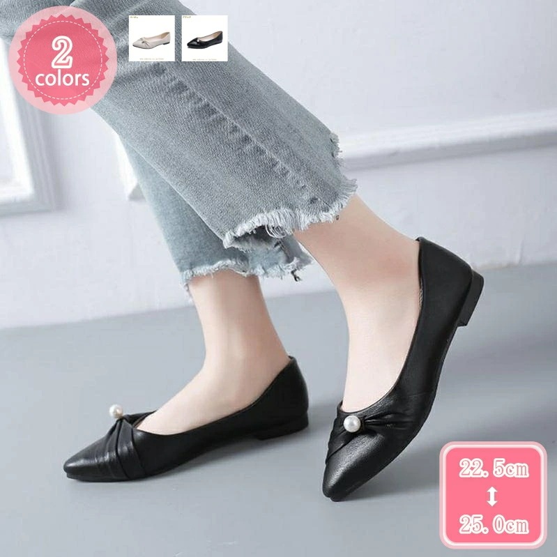 777円OFFクーポン ローヒール スムース ポインテッドトゥ パンプス レディース 痛くない 歩きやすい ポインテッド ぺたんこ フラット 履きやすい 黒 かわいい おしゃれ 大きいサイズ 小さいサ