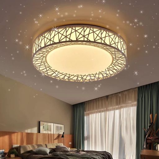 LED シーリングライト 星空効果 35W 無段階調光調色タイプ 6~8畳 常夜灯 モード メモリ機能 照明器具 電球色 昼光色 3000K-6000K 天井 和風 玄関 門灯 廊下 和室 照明 台所
