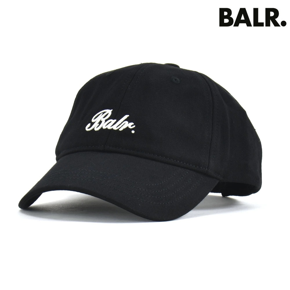 ボーラー BALR. キャップ メンズ 帽子 ベースボールキャップ コットン ロゴ刺繍 ジェットブラック IDENTITY DAD CAP【b61101080-102】