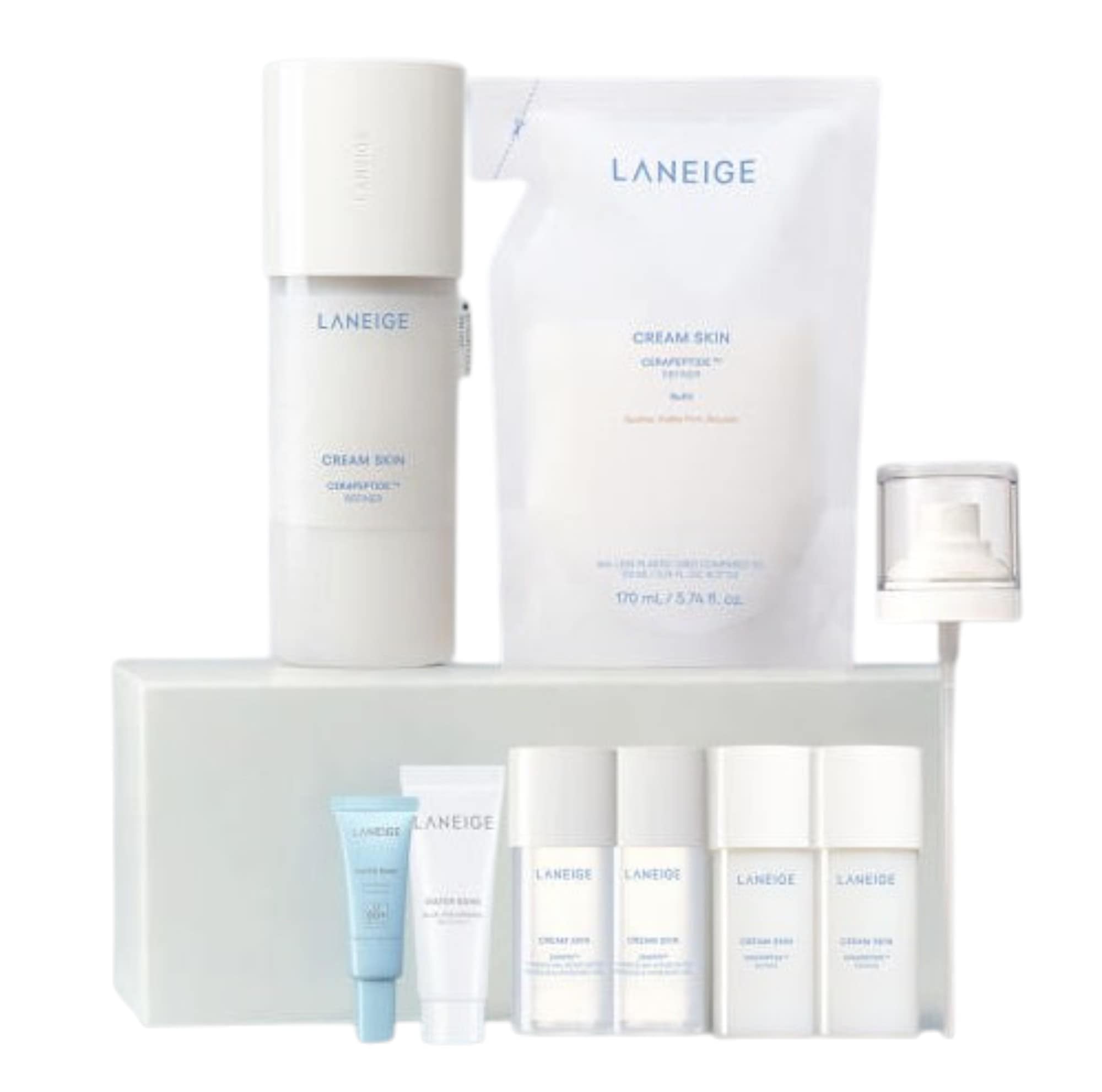 クリームスキン170ml + レフィル170ml + クリームスキンミストポンプ + サンプル