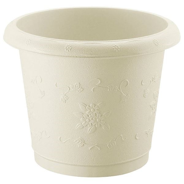 （まとめ）筒型 プランター/植木鉢 [アイボリー 32型] 丸型 ガーデニング用品 園芸 [x24] 14,581円