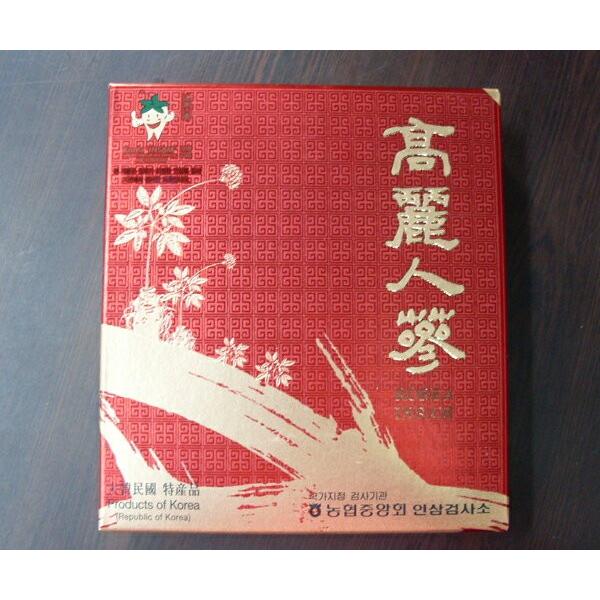 送料無料(北海道東北沖縄離島は別途送料）韓国伝統品！元気の源！最高級「高麗人参」朝鮮人参(4年根）15本入り