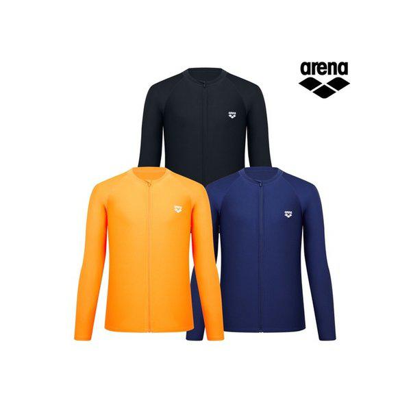 男性ニューウェーブ リラックスフィット ジップアップ ラッシュガード 色選択1 A4BM1RR47