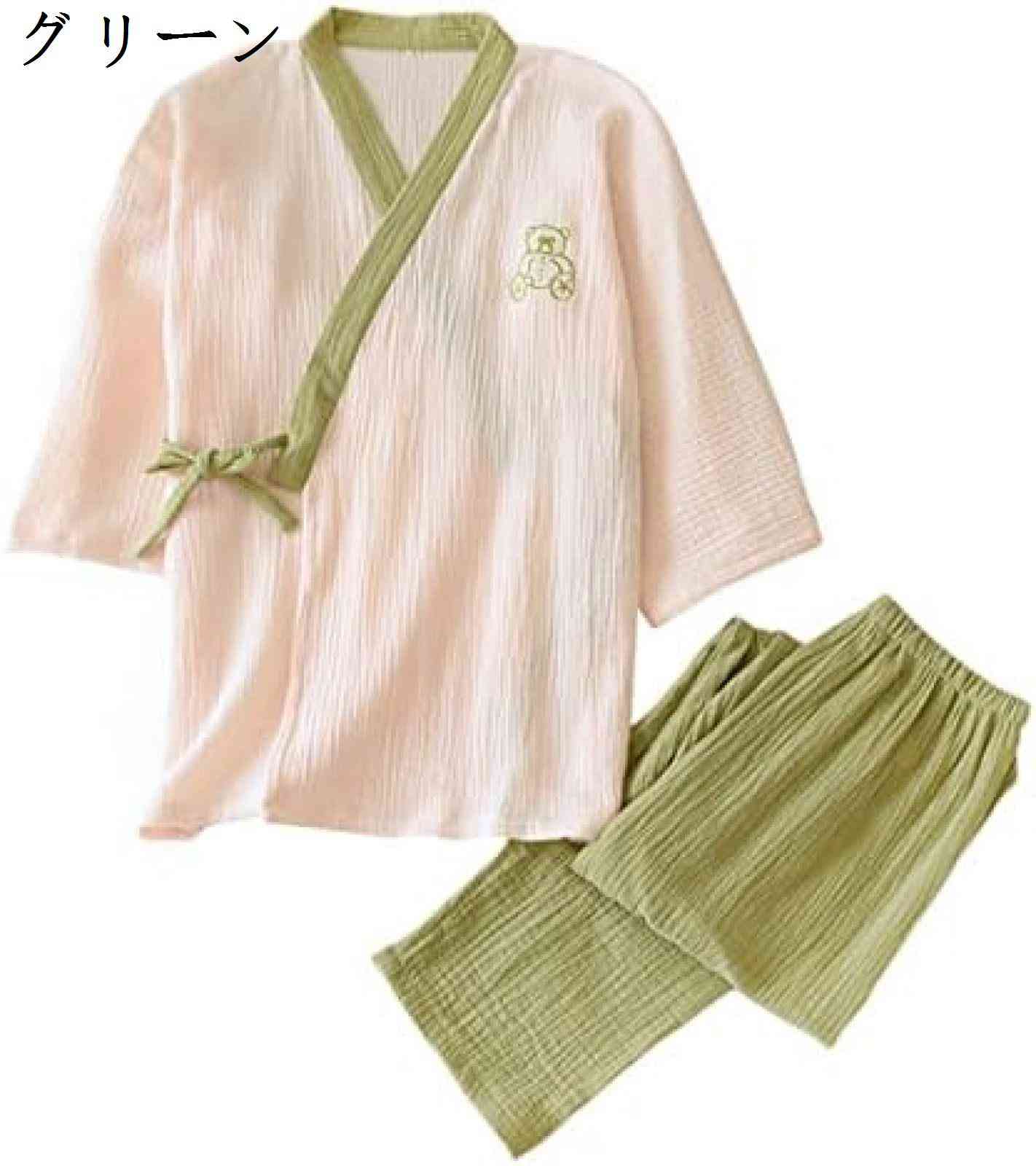 和風パジャマ 7分袖 レディース 夏 2重ガーゼ 半袖 綿100％ ルームウェア 浴衣 前開き 上下セット 吸汗 プレゼント ガーゼパジャマ 寢巻き 敏感肌 誕生日 通気 ポケット付き 部屋着