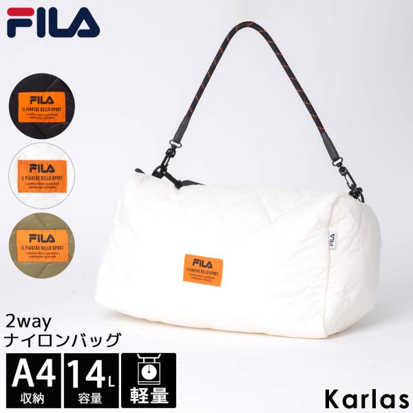 FILA フィラ ショルダーバッグ 斜め掛け 軽量 大容量 キルティング 2WAY 2024all