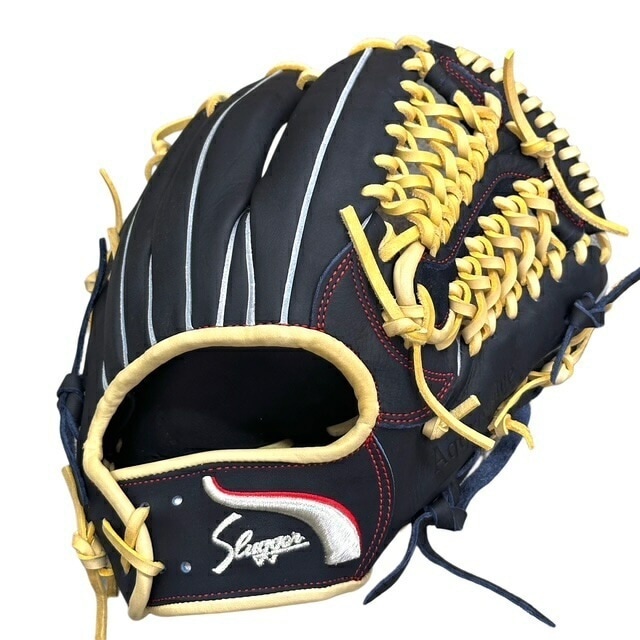 限定 軟式グラブ EX24-GS4 M00型 KSブラック×トレンチ紐 内野手用