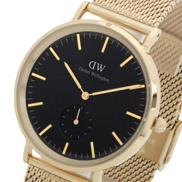 ダニエルウェリントン DANIEL WELLINGTON Classic Multi-Eye Evergold Onyx DW00100713 腕時計 メンズ ブラック クオーツ ゴールド