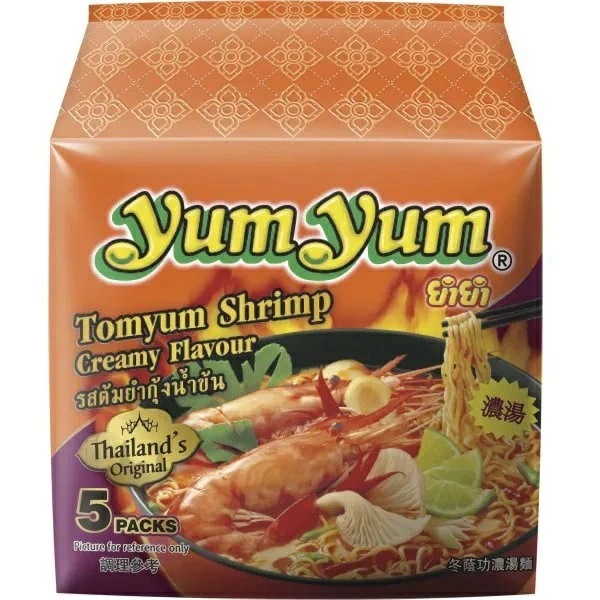 【送料無料】YumYum ヤムヤム インスタントヌードル トムヤムシュリンプクリーム (70g5袋入り)18個