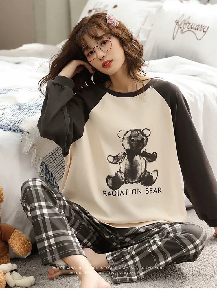 トップス パンツ ボトムス カットソー レディース 部屋着 寝巻き Tシャツ 丈長 フルレングス 半袖 ラウンドネック クルーネック 伸縮性 かわいい 大人可愛い カジュアル おしゃれ レトロ 6,273円