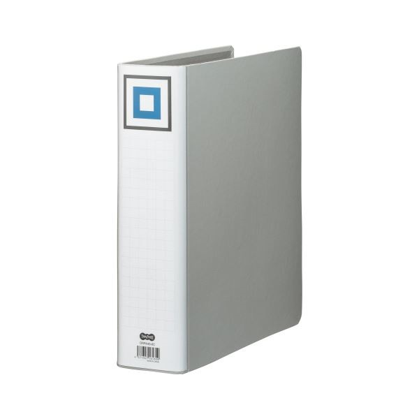 （まとめ） TANOSEE 両開きパイプ式ファイルV A4タテ 600枚収容 背幅75mm シルバー 1冊 30セット