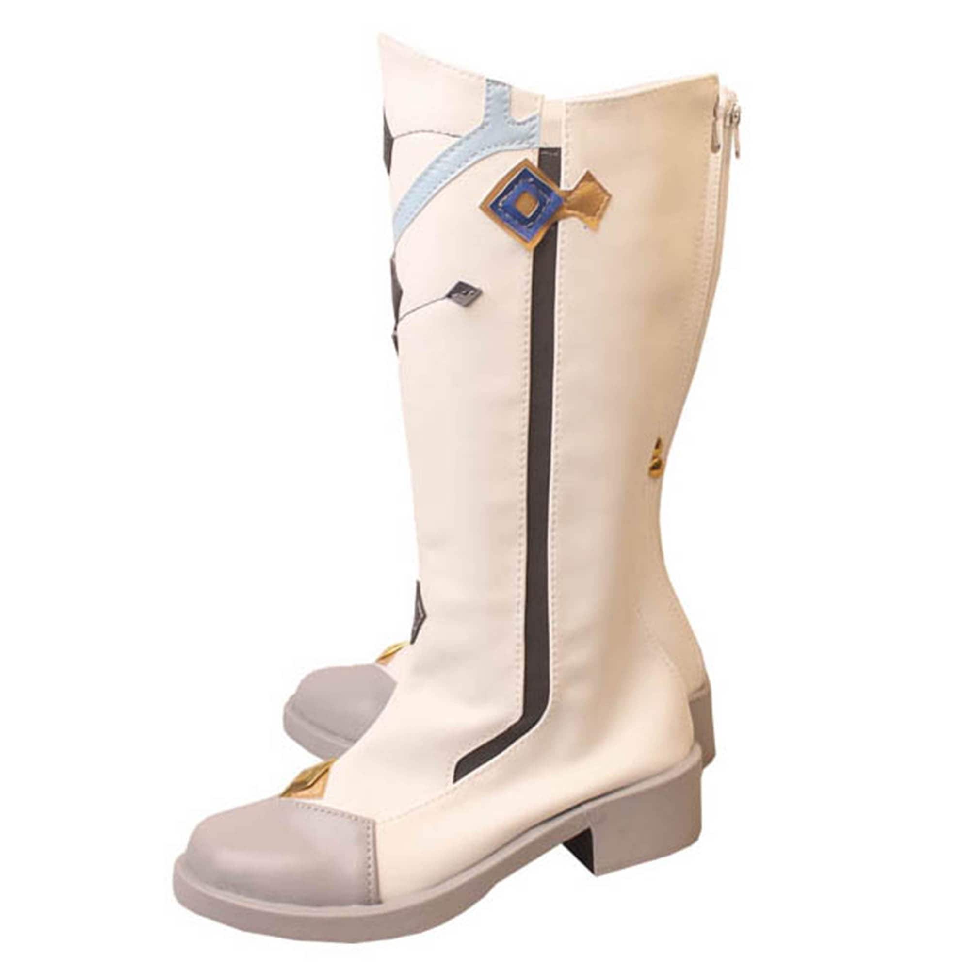 タルタリヤ 冬極の白星 原神 Genshin げんしん 公子 ファデュイ コスプレ 靴 ブーツ コスプレ靴 コスプレブーツ カスタマイズ可能903048