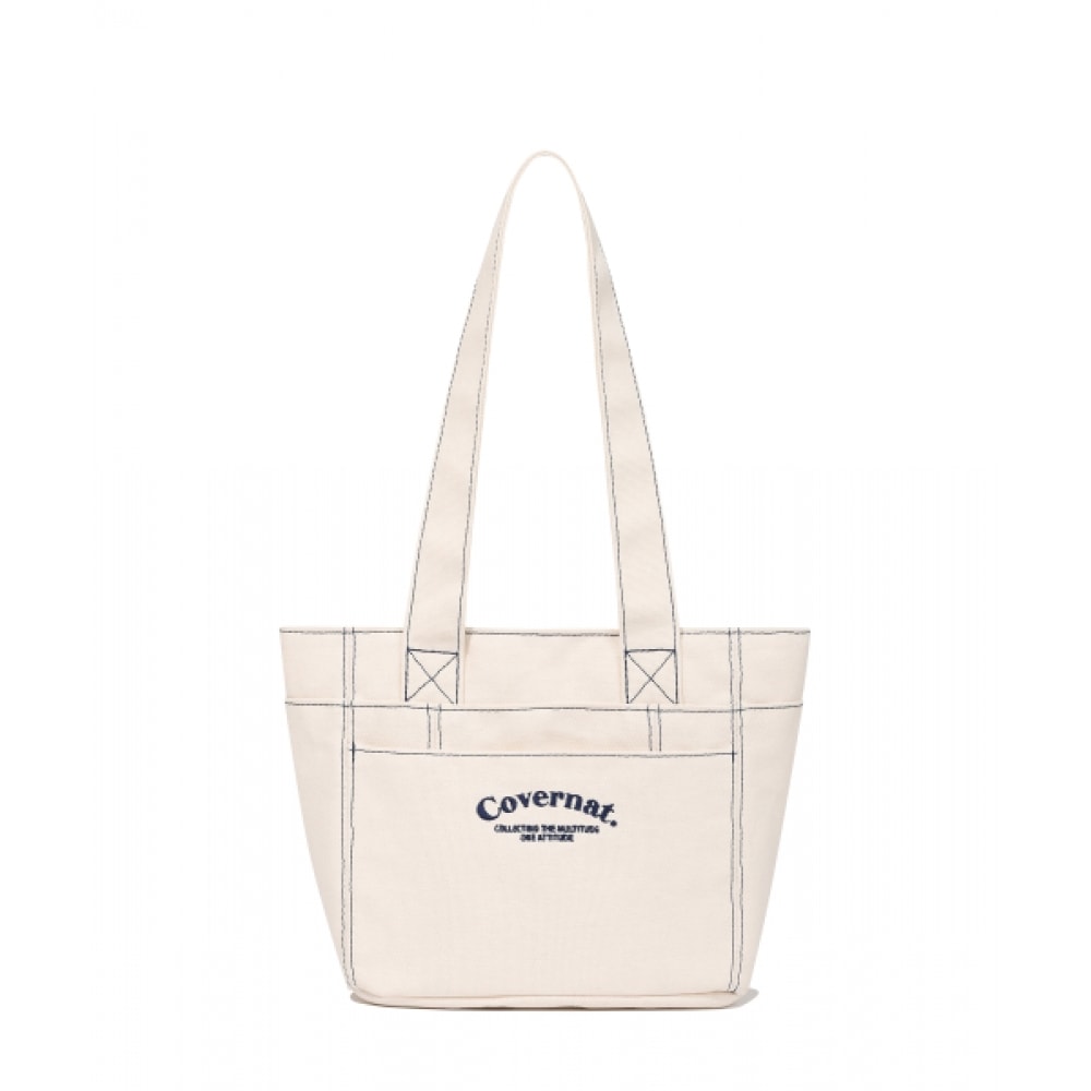COVERNAT ウーマンステッチミニバッグアイボリー