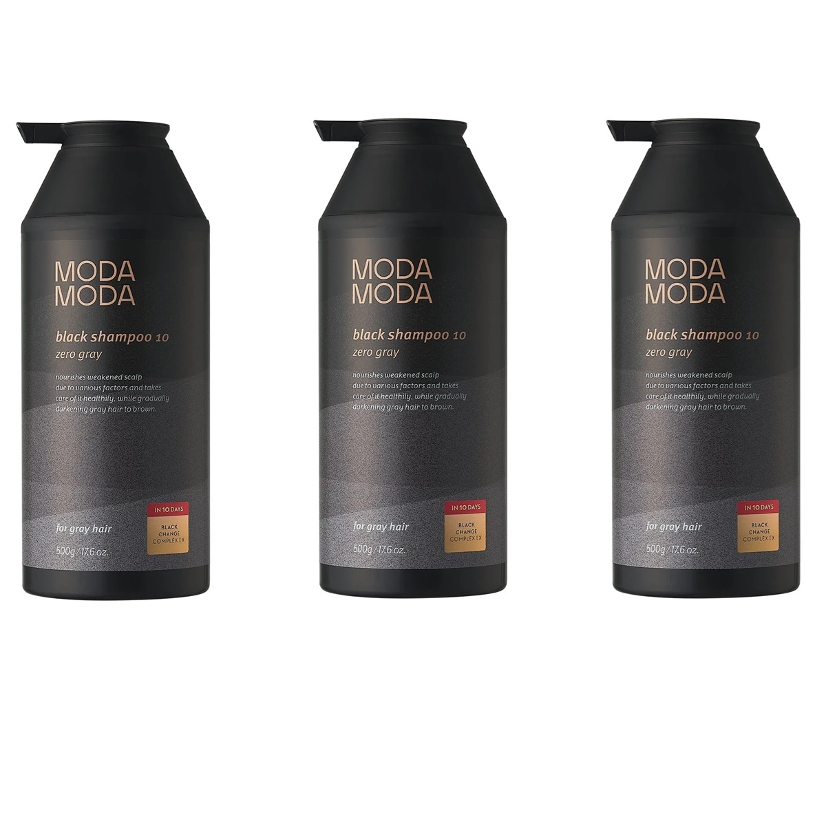 [2+1] ゼロ グレー ブラックシャンプー 10 500ml 新規商品 若白髪ケアの新しいパラダイム