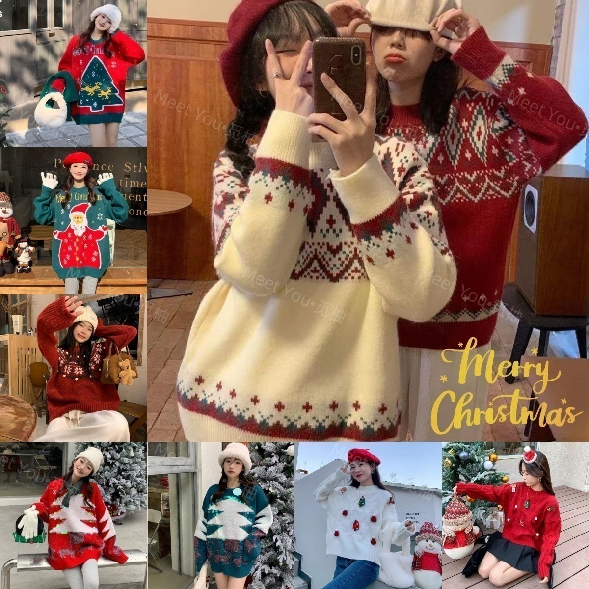 長袖 インスタ映え ハイネック 長袖 パーカー 秋冬 暖かい 柔らかい2025大人気新作 セーター クリスマス レディースニットセーター トップス レディースニット