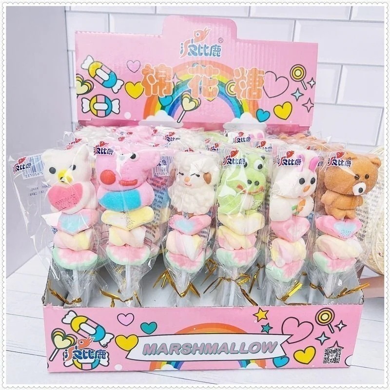 クリスマスキャンディー18グラムコットンロリポップ串氷糖瓢箪子供串焼きクリエイティブ漫画グミ