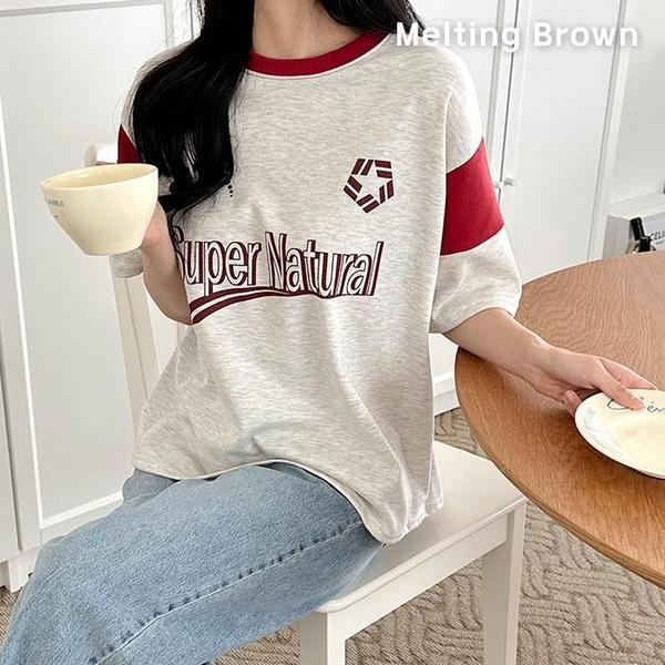 女性夏半袖Tシャツレディースオーバーフィット半袖nb2