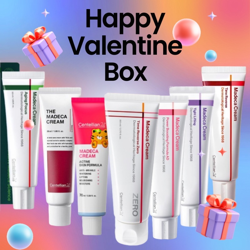 【Valentine Box】数量限定/マデカクリーム7種のうちランダム3種セット/韓国薬局コスメ