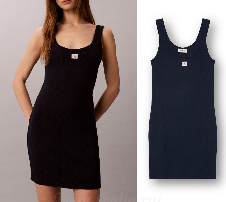 Woven Label Baby Rib Mini Dress (47G215G-CEF)