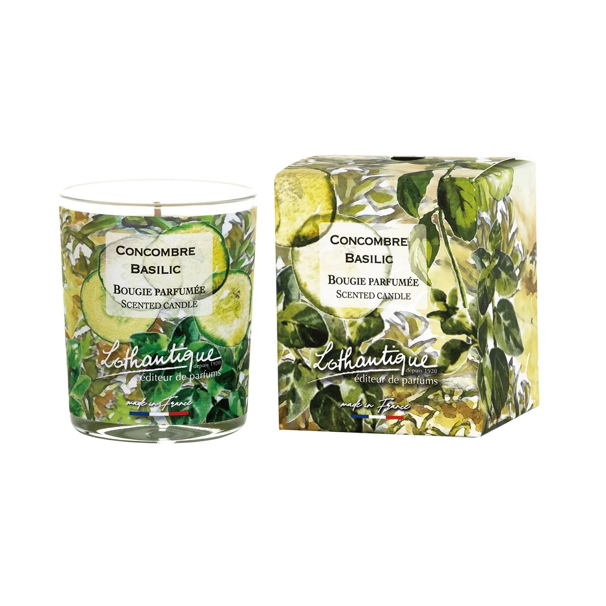 （ジャルダン ダクアレール） キャンドル 160g　キューカンバーバジル（JARDIN D AQUARELLES）（アロマキャンドル）