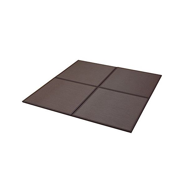 1110460060204 水拭きできる ポリプロピレン 置き畳 ユニット畳 スカッシュ ブラウン 82×82×1.7cm 4枚1セット 軽量タイプ メーカー直送