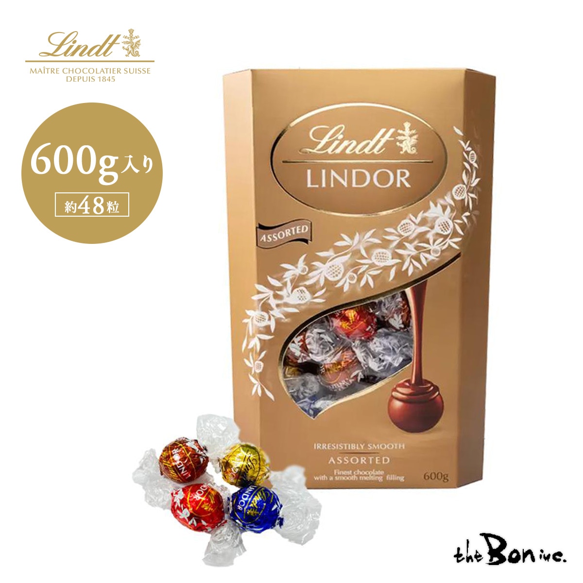 箱の状態でお届け【リンドール 600g】コストコ /クール宅急便/約48粒 リンツ リンドール アソートバッグ 4フレーバー ダーク ミルク ホワイト ヘーゼル 個包装 小分け ギフト プレゼント 4,714円