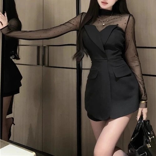 2024 秋冬2点セット 長袖 tシャツ 女度を格上げ tシャツ ファッション トップス 薄手 韓国系 長袖 薄手フィット プリント レイヤード 重ね着 ギャルスーツ上着フレンチ安い