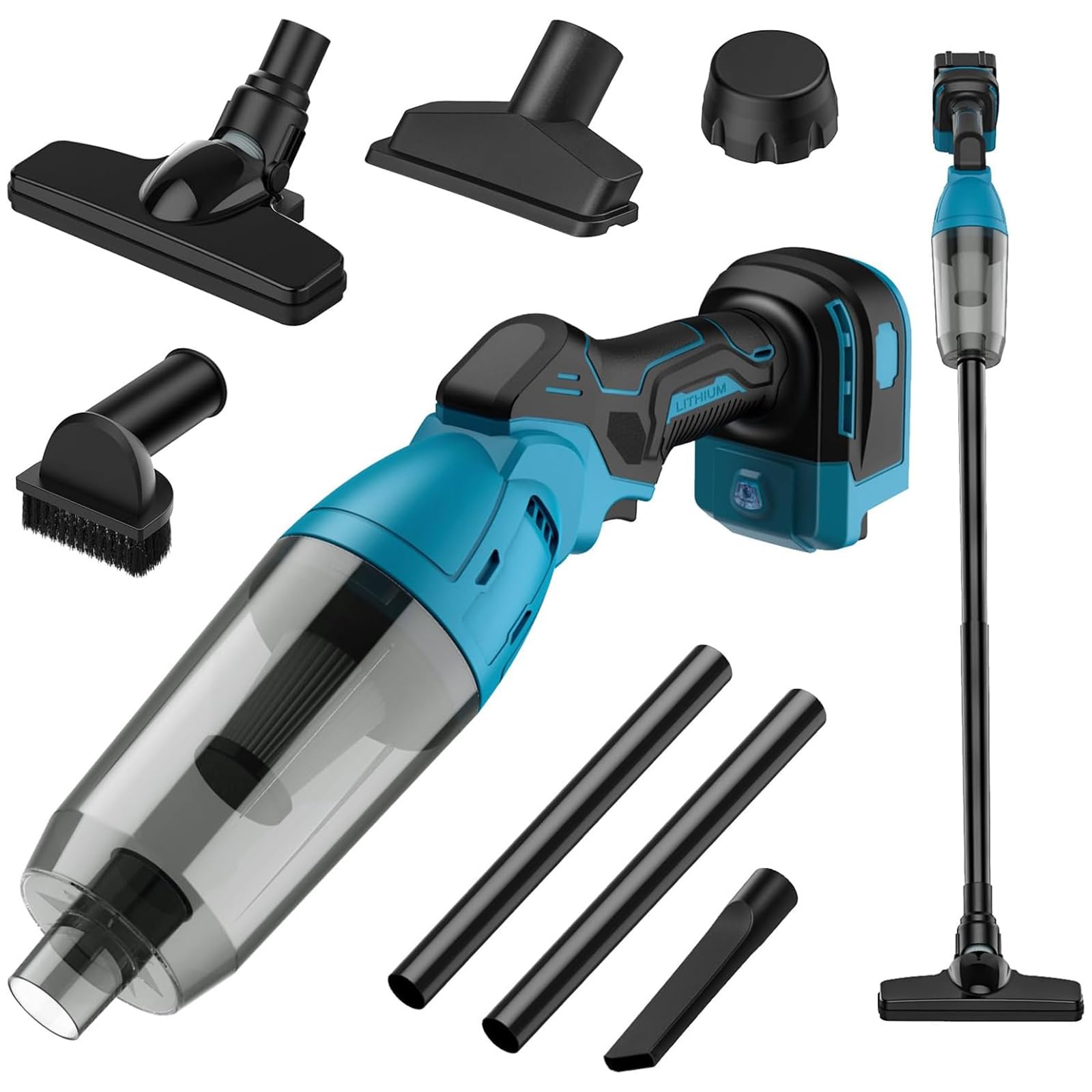 充電式掃除機 コードレス 集塵機 マキタ18Vバッテリーに互換 22000Pa超強力吸引 スティッククリーナー フィルター 操作簡単 多機能ミニ掃除機 ハンディークリーナー スティック 畳布団床