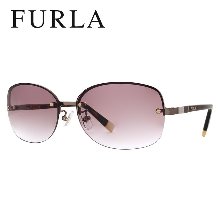 フルラ FURLA サングラス 国内正規品 SU4356J 08FE 59サイズ オーバル レディース 女性 ブランドサングラス メガネ UVカット カジュアル ファッション