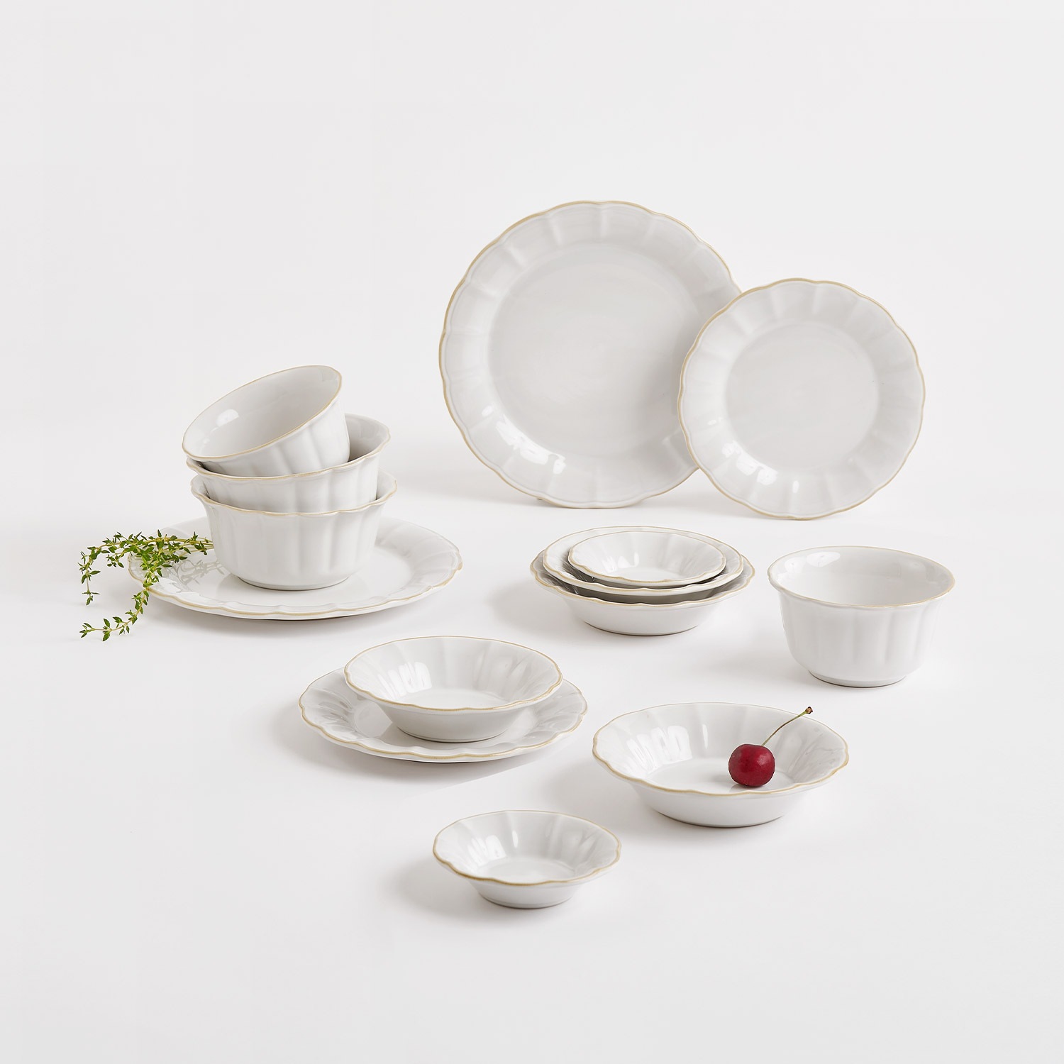 BLOOM 2人食器セット 14点 韓国食器 食器セット オーブン使用可能 食器 お皿 皿 プレート 小皿 ボウル 器 パスタ皿 キッチンうつわ 茶碗 大皿 丸皿 ソースボール おかず皿