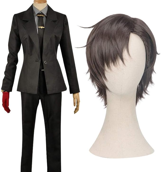 ヒプノシスマイク 入間銃兎 コスプレ衣装 ウィッグ かつら付き