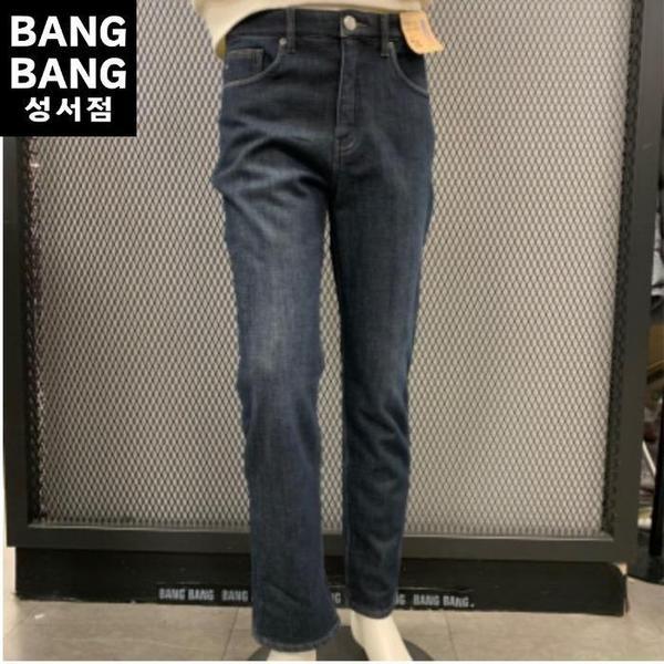 HC04 冬の男性 ミンク起毛 ストレート スパンデックス ジーンズ 深めの股上 暖かく厚い裏起毛 (S43217201)
