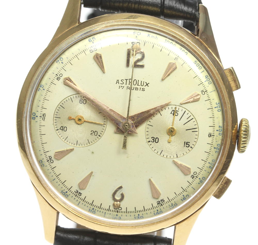 希少【ASTROLUX】アストロラックス ランデロン Cal.149 クロノグラフ 手巻き メンズ【中古】