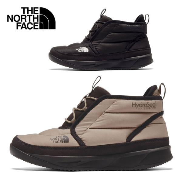 ノースフェイス メンズ ブーツ 防水 ヌプシ チャッカ ウォータープルーフ II NF52483 KK ブラック FK フォールンロック ショート 防寒 保温 シューズ 黒