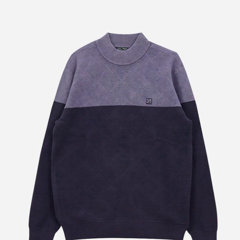 組織ブロッキングハーフタートルニット CDAABKR431224_IC