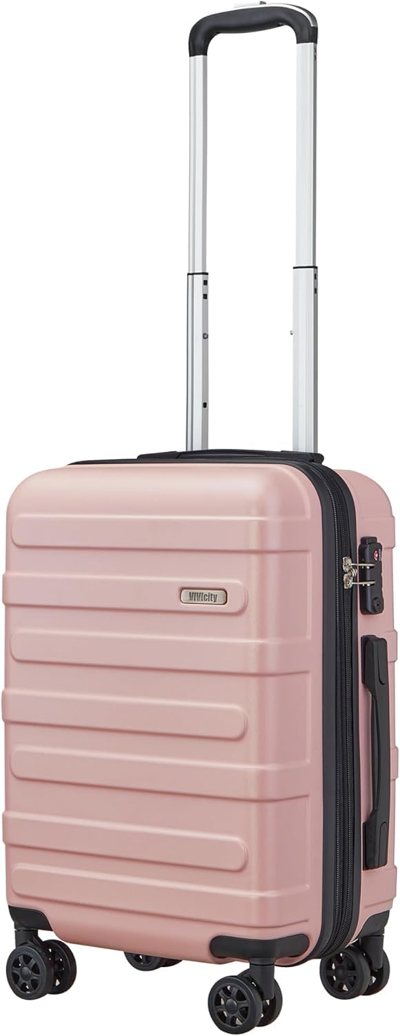 [VIVICITY]スーツケース キャリーケース 機内持ち込み 拡張機能付き キャリーバッグ 軽量 耐衝撃 大型 静音 360度回転 ダブルキャスター TSAローク ファスナータイプ 旅行 出張