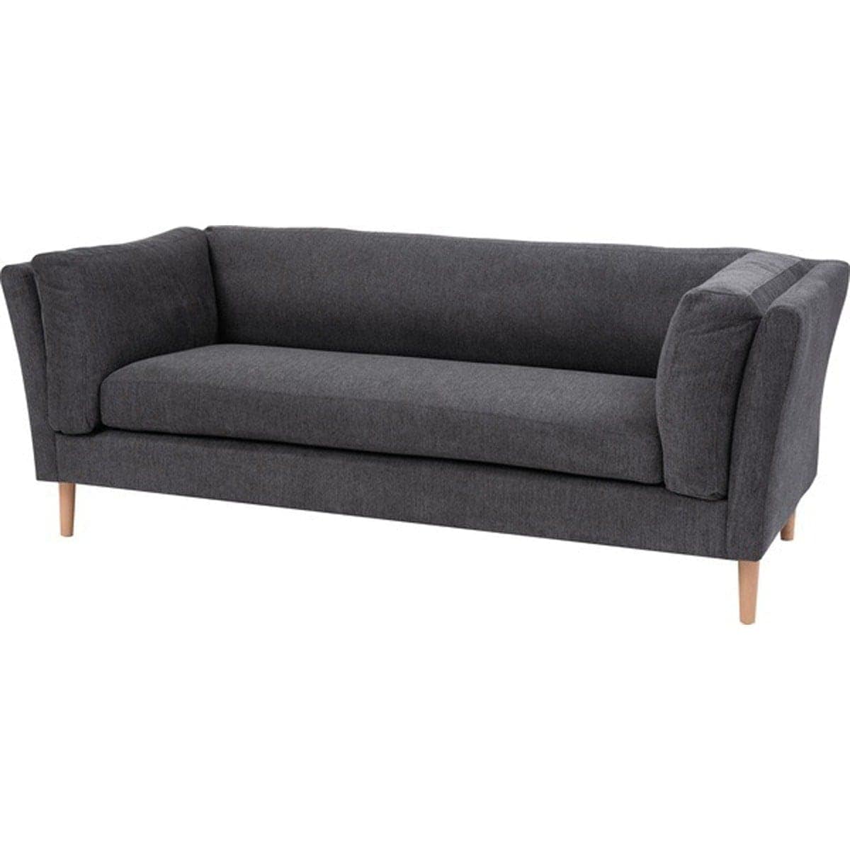 フォーク 3人掛 木フレーム Sバネ ウィービングベルト ポリエステル