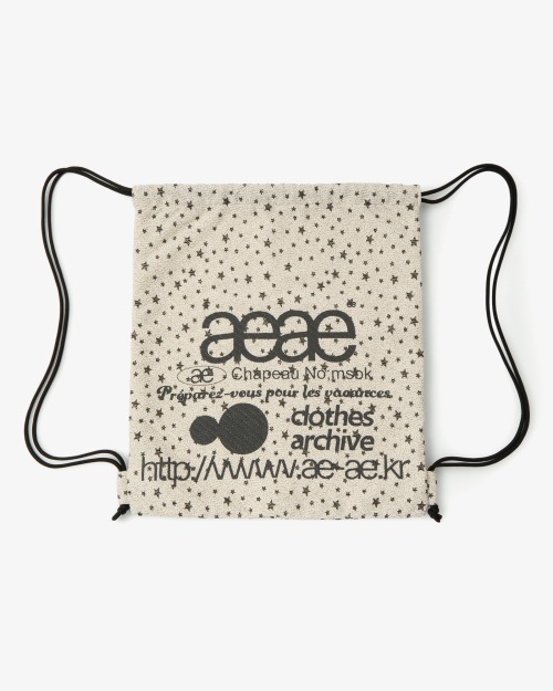 【AEAE】 WEB LOGO STELLA GYM SACK [IVORY] リュック 正規品