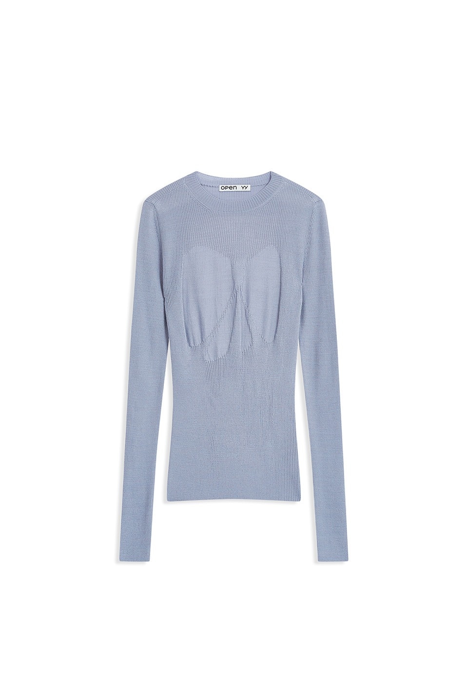 【OPEN Yy】 RIBBON RIB KNIT : PURPLE 12,806円