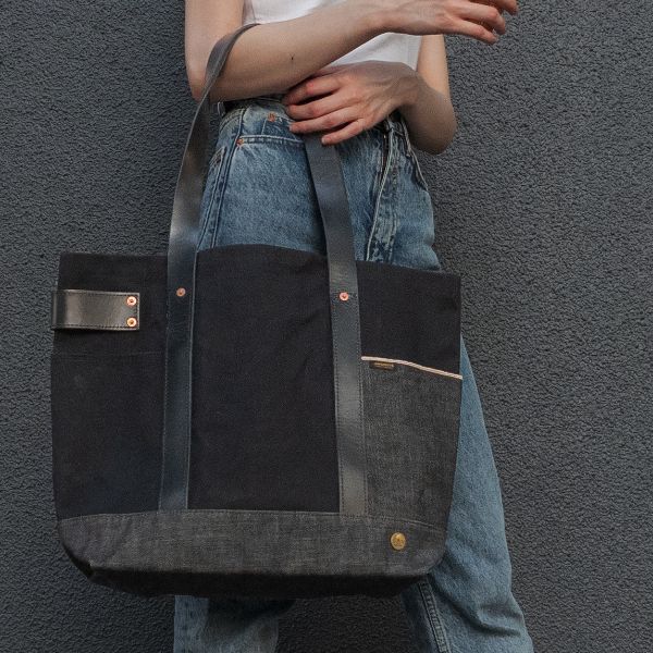 自立する トートバッグ トートバッグ 大容量 大きめ レディース メンズ キャンパス デニム A4 防水 帆布 ユニセックス パラフィン加工 PC バッグ 通学 通勤 軽量 ビジネス