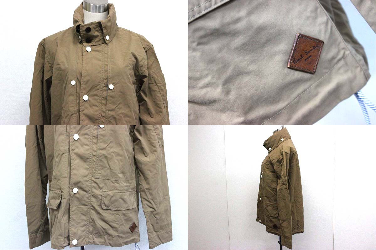 Paul Smith ポールスミス ナイロンジャケット アウター アパレル フード付き ブラウン