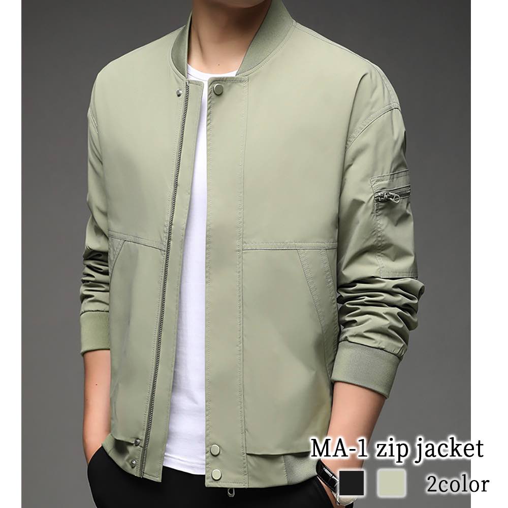 ブルゾン メンズ MA-1ジップジャケット ゴルフ シニア 秋 おすすめ 40代 大きいサイズ ジャンパー きれいめ ジャケット かっこいい ボア 中綿 コーデ ウェア 作業着 厚手 パーカー 防寒