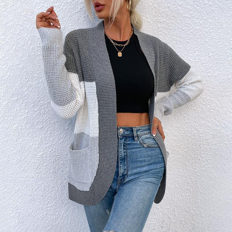 ニットカーディガン ロング丈 レディース ロングニットカーディガン カジュアル コート コーディガン ニット 羽織り ライトアウター シンプル 体型カバー 秋冬