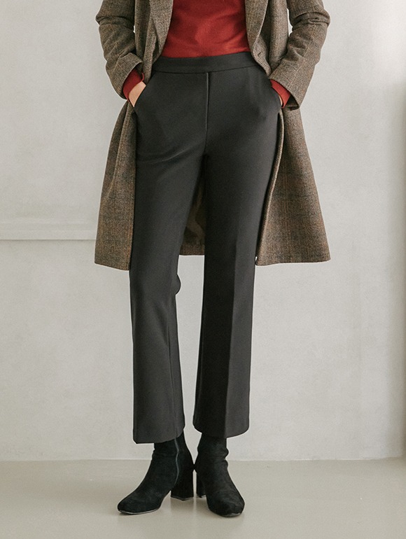 [55-77]起毛スパンセミブーツカットパンツ(QYALPJ3)