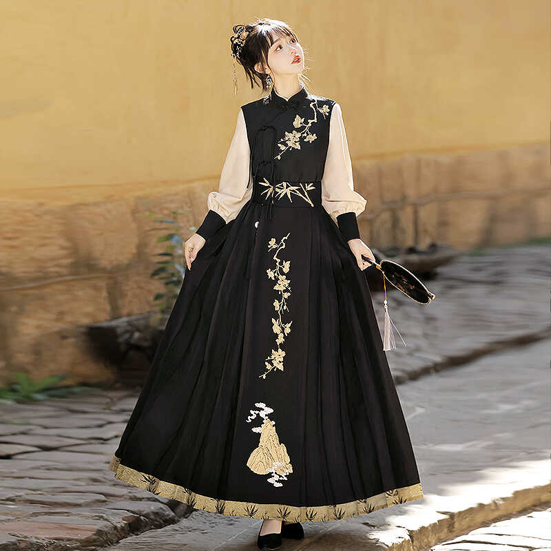 【フルセット】雲山巻き新韓国cos要素上着馬甲半スカート女侠客