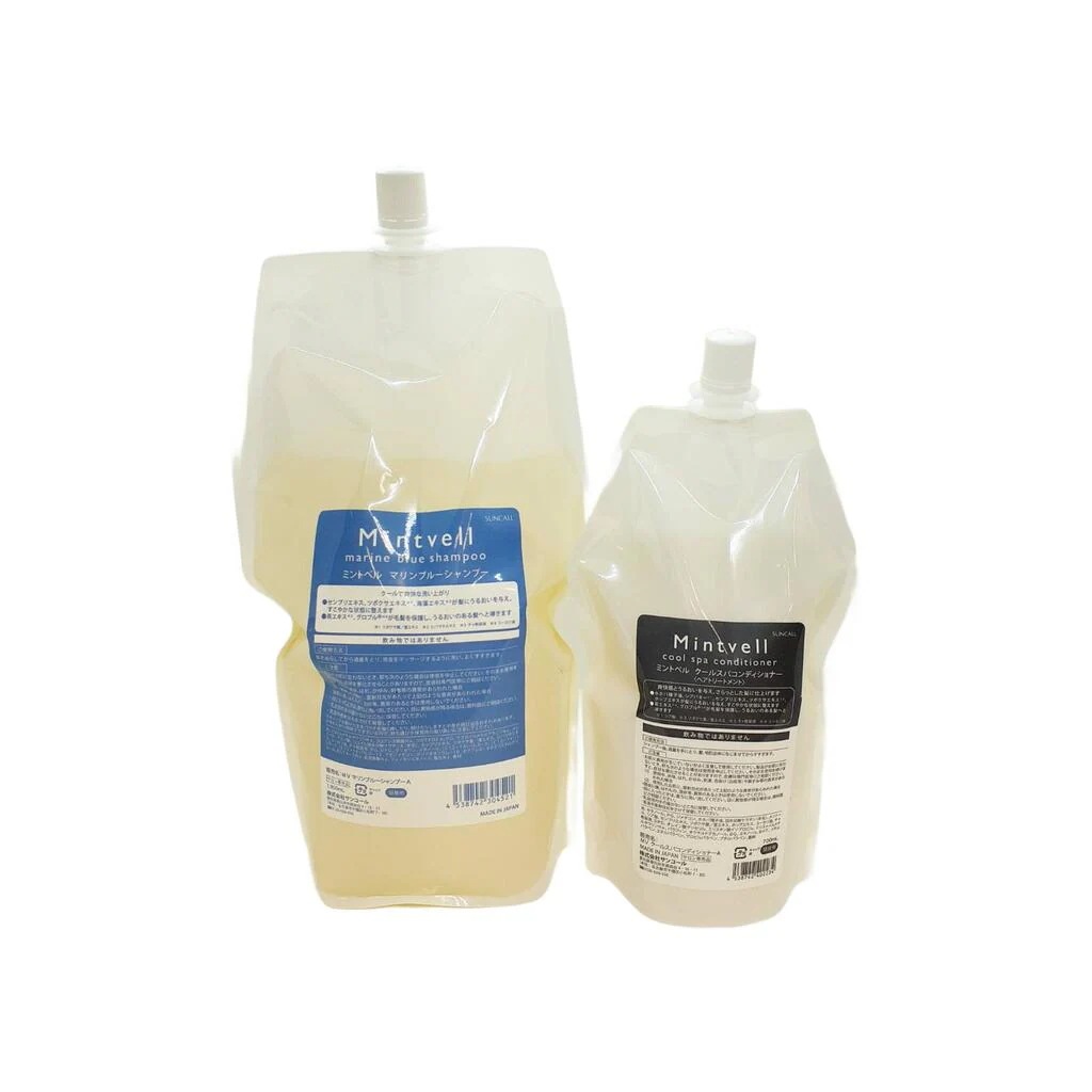 【詰替セット】 ミントベル マリンブルー シャンプー 1900ml スパコンディショナー 700ml クールシャンプー ミントシャンプー 詰め替え 詰替え用 頭皮ケア サロン専売 美容室 夏 6,745円