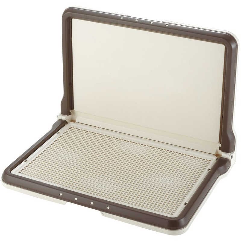 リッチェル　しつけ用ステップ(L)型トレー ワイド ブラウン 5,084円